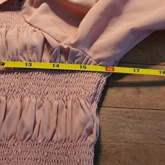 Wishing Waves Smocked Ruffle Cropped Top Size XL - Picture 9 of 10